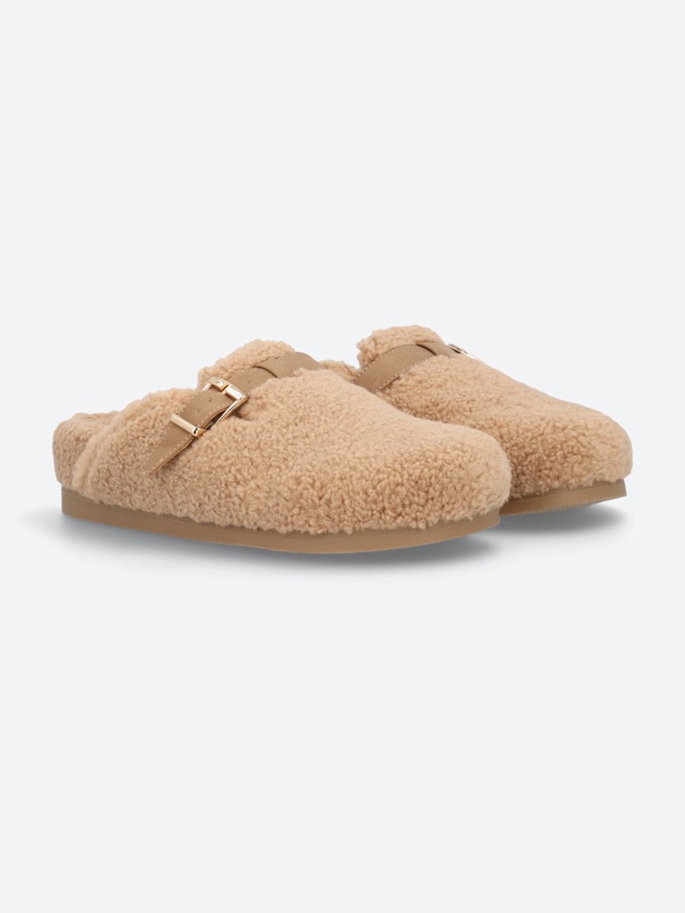 DV by Dolce Vita Beige Anina Cozy Buckle Slide